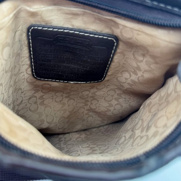 Coach Crossbody Purse Tan Brown Sig Signature C Logo - Picture 4 of 4